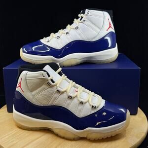 Air Jordan 11 Retro RA Deep Royal Blue/Fire Red-Sail IH0296-400 Men's Sz 7/ 8.5W